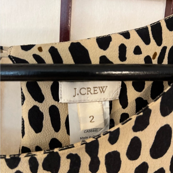 J CREW Leopard lined midi dress size 2 - Picture 4 of 7